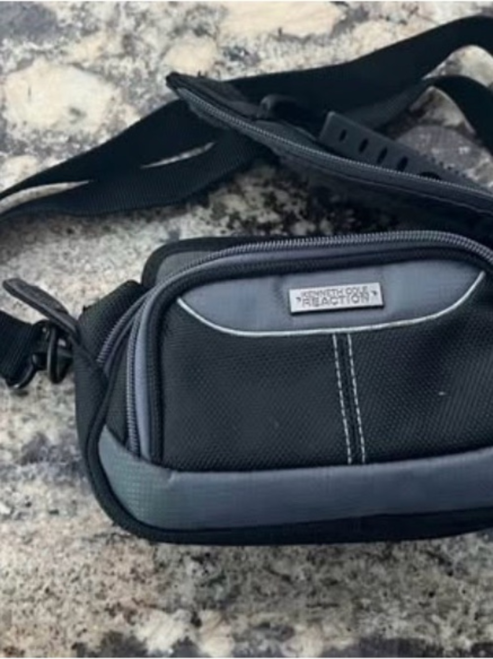 Kenneth Cole Reaction Black and Gray Camera Bag
